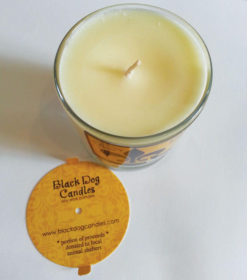 9 oz Glass Tumbler Soy Wax Candle – Black Dog Candles